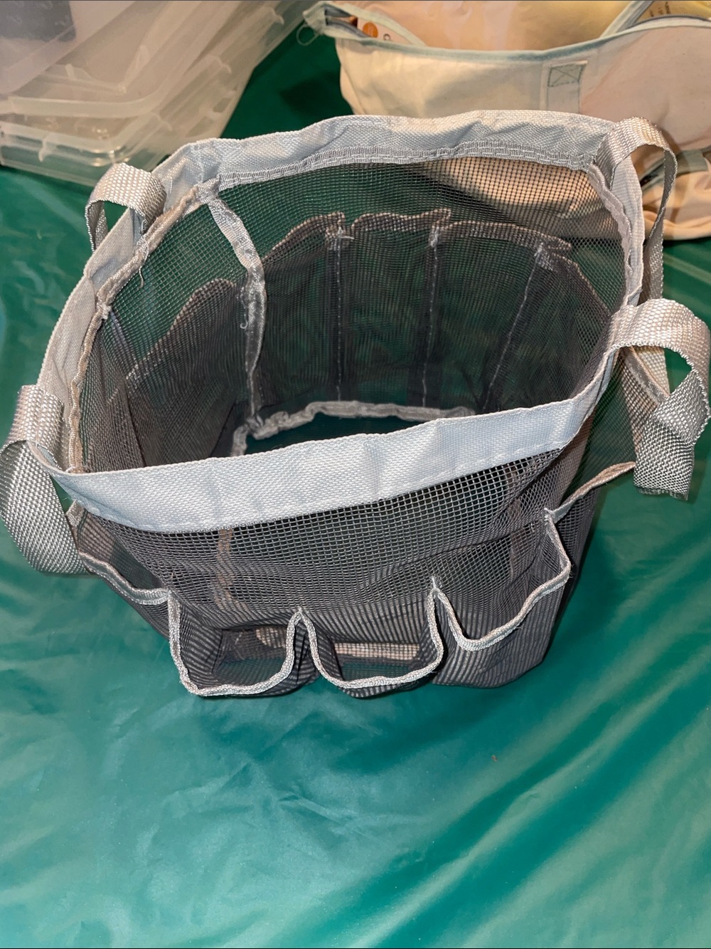 Gray Mesh Storage Caddy